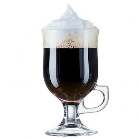 Verres a café irlandais Vintage, monogramme Irish Coffee en verre au  contour doré